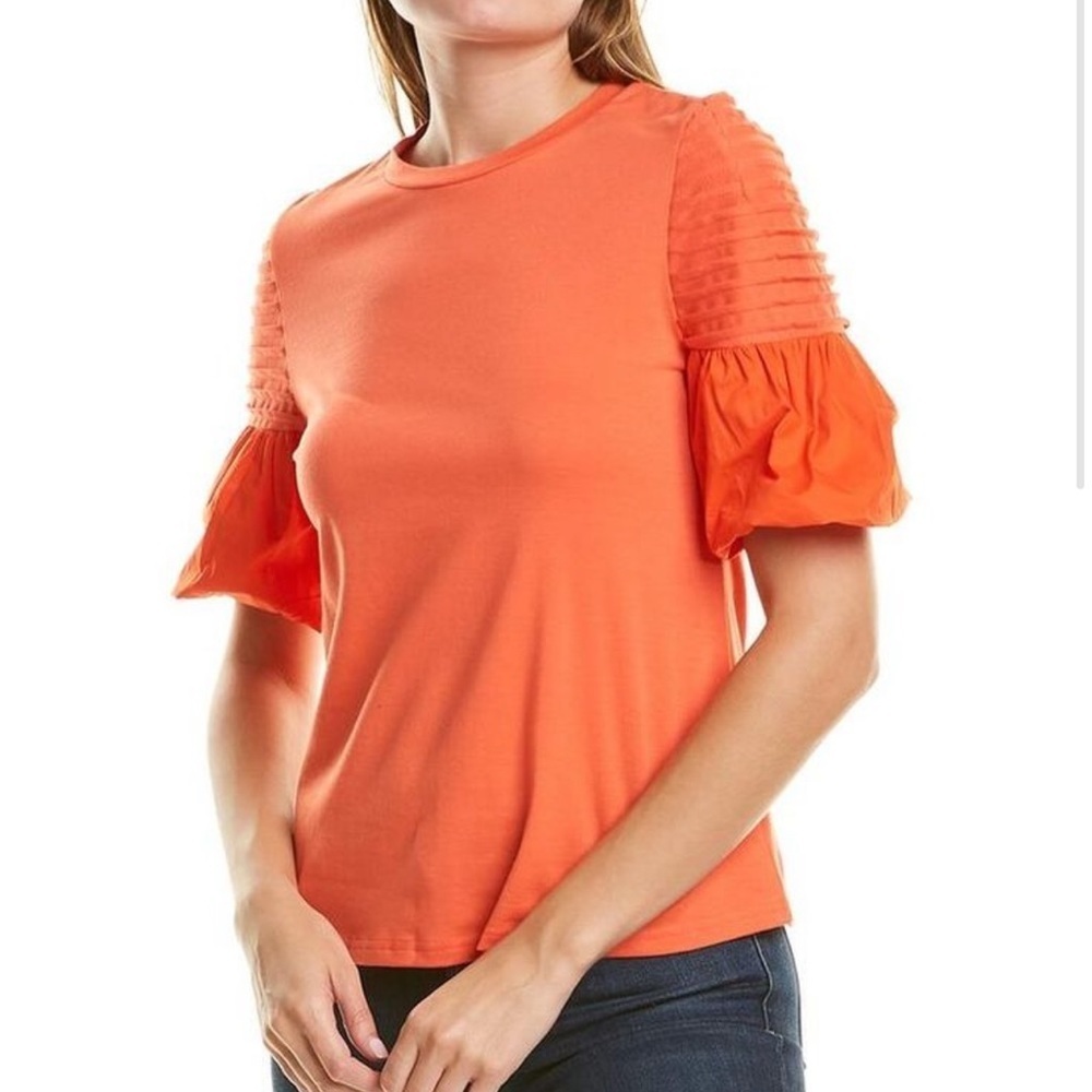 Gracia Puff Sleeve Tee WHITE
